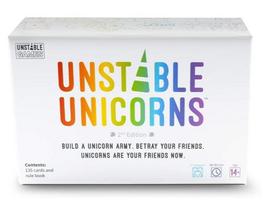 Unstable Unicorns nuotykių plėtinys su kortų žaidimu šeimai ir vakarėliams Unicorn White