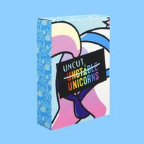 Unstable Unicorns nuotykių plėtinys su kortų žaidimu šeimai ir vakarėliams Uncut Expansion white