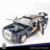 1/24 Rolls Royce Sweptail Alloy Luxy Car Model Diecasts Metal Toy Vehicles Car Model Simulation Sound Light Collection Kids Gift