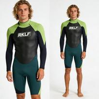 Vaikų pilnas hidrokostiumas Vaikas Jaunuolis Berniukai Mergaitės Šiluminis Banglenčių Kostiumas Pavasaris Vasara Šalto Vandens Plaukimo Apranga Spandex 2mm 3mm 12-13 Years juoda