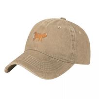 Nova Scotia Duck Tolling Retriever iliustracija Beisbolo kepuraitė Arklių kepurė Streetwear prekės ženklas Unisex kepuraitė Golfo Golfo apranga Unisex Moteriška beige
