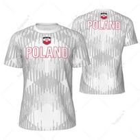 Sportiniai tinklelio marškinėliai Lenkija Polska Vėliava Bėgimui Dviračiui Futbolui Tenisui Futbolui Fitneso Marškinėliai 3D Spausdinti Individualūs 5XL white
