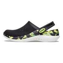 Crocs LiteRide 360 Marmuruoti Mediniai Batai Žaibo Batai EVA Lauko Kvėpuojantys Paplūdimio Šlepetės Unisex Juodi 207634-02K 36-37 black