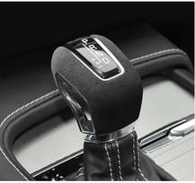 Alcantara zomšos pavarų perjungimo svirties dangtelis, skirtas Volvo XC60 XC90 S60 V60 S90 V90 2015-2023 Black juoda