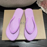 Vasarinės šlepetės paplūdimiui, baseinui 37 violetinė