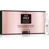 Black Professional Line PERLÉ Booster Regeneratin Keratin Ampouls nenuplaunamoji priemonė plaukams su keratinu 10x12 ml