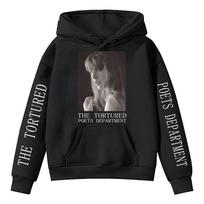 Taylor Swift 'The Eras Tour' serijos spaudinio vyriškas ir moteriškas laisvalaikio džemperis su gobtuvu XS black