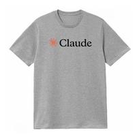 Claude Ai marškinėliai Šaunūs Minimalistiniai Dirbtinio Intelekto Technologijos Opus Unisex Unisex Viršutiniai Drabužiai Laisvalaikiui Ins Y2k Mada Vasaros Marškinėliai S gray
