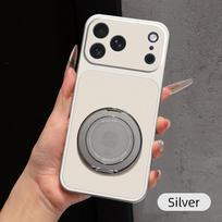 Phone Case For OPPO Reno 16 15 15F 15C 14 14F 13 13F 12F 10 Pro Max with MagSafe Ring Stand Cover OPPO Reno16 5G sidabras