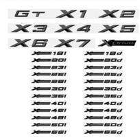 BMW Car Emblem 3D Glossy Black ABS Label for XDrive18i 20i 23i 25i 28i 30i 35i 40i 45i 50i 55i X1 X2 X3 X4 X5 X6 X7  Accessories te2 GT black