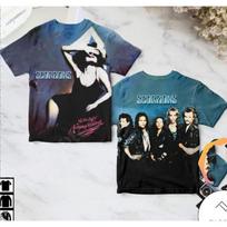 2026 New Classic Scorpions Rock T-Shirt 3D Print Men/Women Hip Hop Trend Short Sleeve T shirt Summer Oversized Street Youth Tops 6XL gray