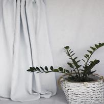 100% lininės užuolaidos langui Sodybos svetainei Užuolaidos su tuneliu Užuolaida filtruojanti šviesą Vaikų miegamajam Ekologiškos W60xH90cm&Rod Pocket Style2 šviesiai pilka spalva
