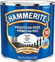 Hammerite tiesiai ant rūdžių metalo dažai, blizgūs 0.25 L balta
