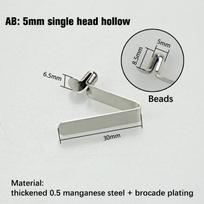 10PCS snapshot lock the kayak paddle plate tent pole single-button flock telescopic positioning spring clip 5-5.5mm