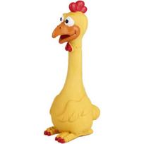 Chewing Resistant Latex Screaming Chicken Simulation Durable Squeaky Dog Toys Easy To Clean Flexible Pet Squeeze Sound Puppy yellow