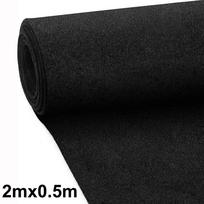 Length 1/2M Speaker Box Carpet Felt Fabric Sub Woofer Trunk Liner Protective Cover Marine Floor Black 2mx0.5m