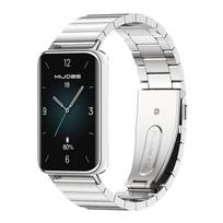 Suderinamas nerūdijančio plieno laikrodžio dirželis, skirtas Huawei Band 11/11Pro/10/9/8 ir Honor Band 9 NFC 14mm [No Connectors] gray