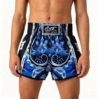 Quick-Dry Muay Thai Shorts Men Women Kids MMA Boxing Kickboxing Training High-Elastic Fight L black