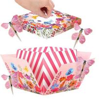 Christmas Gift Box with Flying Butterfly Mechanism Explosion Box, DIY Surprise Exploding Present Holder 4 Memory Making for Anniversary Butterflies M pink