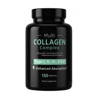 Multi Collagen Peptides Complex for Women & Men, 150 Pills 1pack