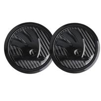2 vnt. Automobilio priekinio variklio dangčio emblema, galinės bagažinės emblema, keičiama lipdukas Skoda S Octavia 2 3 Kodiaq Fabia Karoq Superb 3 Scala VRS A5 2PC  100mm