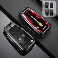 Automobilio rakto dėklas Dėklas Korpusas Laikiklis Chevrolet Chevy Malibu Camaro Cruze Traverse Spark Sonic Volt Trax Blazer Onix Orlando Sonic black
