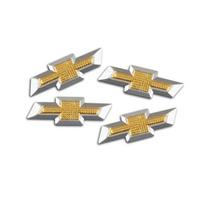 5 vnt. aliuminio metalo automobilio rakto emblemos lipdukai Chevrolet Cruze Equinox Silverado Trailblazer Bolt Spark Z71 Aveo Camaro Impala 5Pcs gray