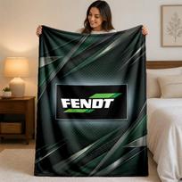 Fendt Print Flannel Blanket Cozy Lightweight Plush Throw Blanket For Bed Sofa Household Use 75x90cm black