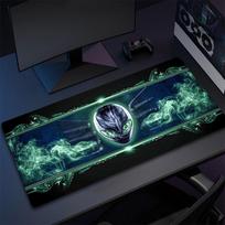 Alienware Gamer Mouse Pad Gaming Deskmat Laptop Accessories Mousepad Rgb Keyboard Mat Desk Protector Mats Anime Mause Pc Pads 30cmx60cm(11.8x23.6inch)