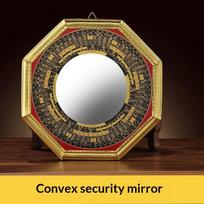 Feng Shui Bagua Mirror Traditional Chinese Good Luck Blessing Hanging Decor Housewarming Gift for Friends Convex 20.5cm