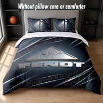 Fendt Design Bed Bedding Set 1 Duvet Cover + 2 Pillowcases Soft Breathable Household Bed Linens 135cm*200cm gray