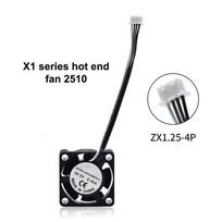 2510 ventiliatorius Bambu Lab X1/P1 hotend aušinimo ventiliatoriui su laidu Greito aušinimo ventiliatorius Bambu X1C P1S P1P 3D spausdintuvui For X1 X1C black