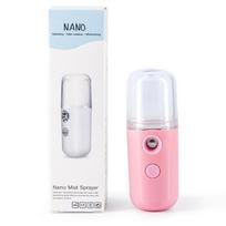 Nešiojamas USB veido ultragarsinis drėkintuvas, įkraunamas purkštuvas pink white