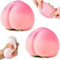 Magy Squishy persikas peach minkomas antistresinis žaislas