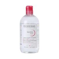 Bioderma Sensibio H2O Micellar Water 500ml, Gentle Makeup Remover, No‑Rinse Cleansing Solution for Sensitive Skin, Face Eyes Lips Cleanser one pc white