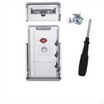 Bagažo spyna, Universali atsarginė kodinė lagamino sagties detalė, Juoda, 1 vnt., Raktinė spyna Silver 1pc Combination Lock white