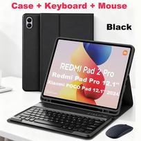 Case for Redmi Pad 2 Pro 12.1/Redmi Pad Pro 12.1-inch, Bluetooth Keyboard Cover for POCO Pad 12.1 Inch 12.1-inch&English