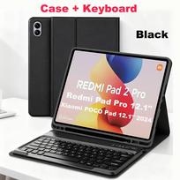 Case for Redmi Pad 2 Pro 12.1/Redmi Pad Pro 12.1-inch, Bluetooth Keyboard Cover for POCO Pad 12.1 Inch 12.1-inch&Portuguese