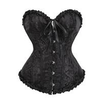 Elegantiškas be petnešėlių klostuotas nėrinių korseto viršus lieknėjimui ir figūros formavimui XL Waist 80-85CM black