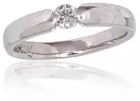 Diamond Sky Jewelry Auksinis žiedas su deimantais „Klasika Gold IV“