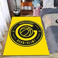Bodø/Glimt futbolo kilimas, tinkamas kaip neslystantis kilimėlis svetainei ar miegamojo sofai 40x60cm( 15x23in ) yellow