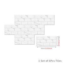 6 vnt. plytų plytelių aliejui atsparus lipdukas virtuvės sienos lipdukas Lipdukas Bathoom vandeniui atsparus lipdukas 15 x 30 cm 15cmx30cm  6PCS