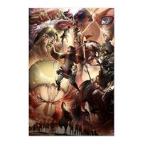 Anime Attack Titan Plakatas Levi Allenas Mikasa Veikėjas Pradžia Siena Menas Drobė Tapyba Paveikslėlių spausdinimas Miegamasis 40cm×60cm NoFrame