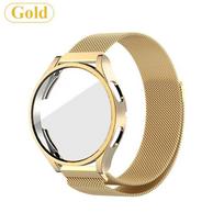 Metalinis dirželis, skirtas Samsung Galaxy Watch 4 5 6 Active 2 40 mm metalinė laikrodžio apyrankė Galaxy Watch 5 40 mm laikrodžio priedai Galaxy Watch 5 44mm auksas
