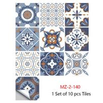 10x10/15x15/20x20/30x30cm PVC gėlių plytelių plytelės Lipdukai vandeniui atsparūs sienų lipdukai Vonios kambario lipdukai Virtuvės apdaila 10 x 10 cm 10 PCS