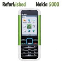 Atnaujintas Nokia Originalus Nokia 5000 Paprastas mobilusis telefonas su 1 SIM kortele Simple set žalia
