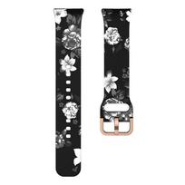 Dirželis, skirtas Samsung Galaxy Fit 3 laikrodžio spausdinimui silikoninė apyrankė universali moteriška lauko apyrankė universali apyrankė, skirta Samsung Galaxy Fit3 For Samsung Fit 3 pilka/juoda