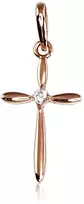 Diamond Sky Jewelry Auksinis kryželis su cirkoniais „Klasika XXV“
