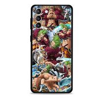 Telefono dėklas Samsung Galaxy S22 S21 S20 Ultra FE S10 S9 Plus Cover Note 20 Ultra 10Plus One Piece Luffy Sanji And Pirate Samsung S10e
