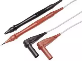 Fluke TL40 – matavimo zondų laidas – juoda, pilka, raudona – CAT II – 7,6 cm – silikonas – 600 V (1590606)